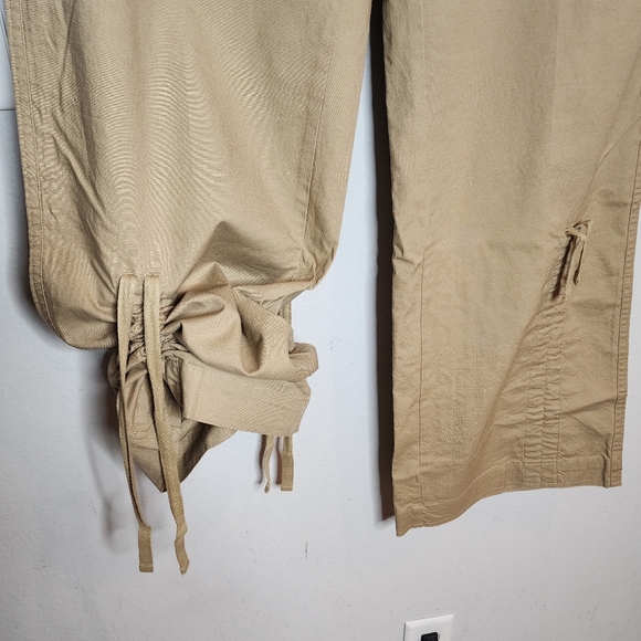 NWT Columbia Tie up ruched hem khaki pants.  Women's size 16. - Picture 2 of 16